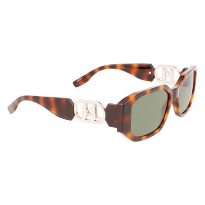 Karl Lagerfeld – Braune Sonnenbrille mit Spritzguss