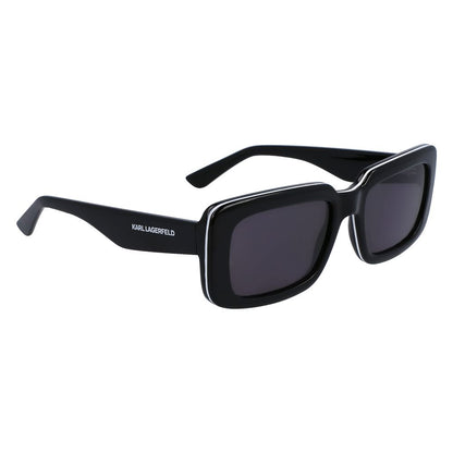 Karl Lagerfeld – Schwarze Sonnenbrille mit Spritzguss