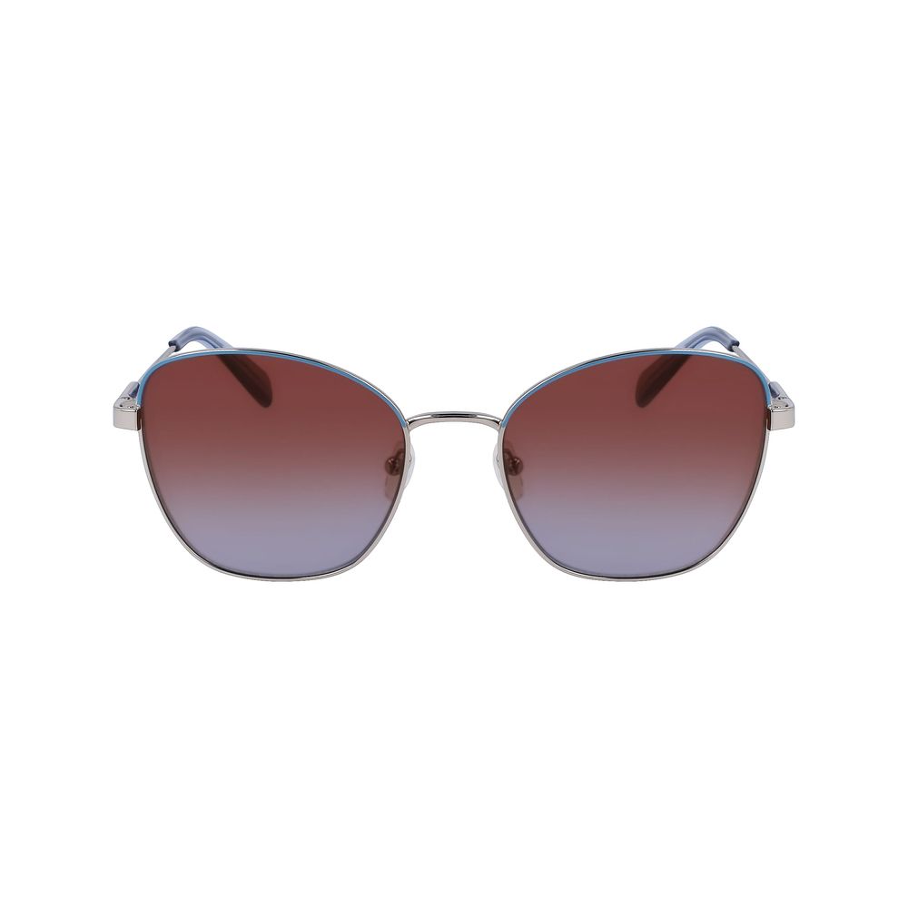 Longchamp Sonnenbrille aus grauem Metall