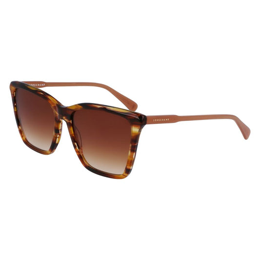 Longchamp – Braune Acetat-Sonnenbrille