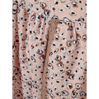 Lardini – Elegantes rosa Acetatkleid für abendliche Eleganz