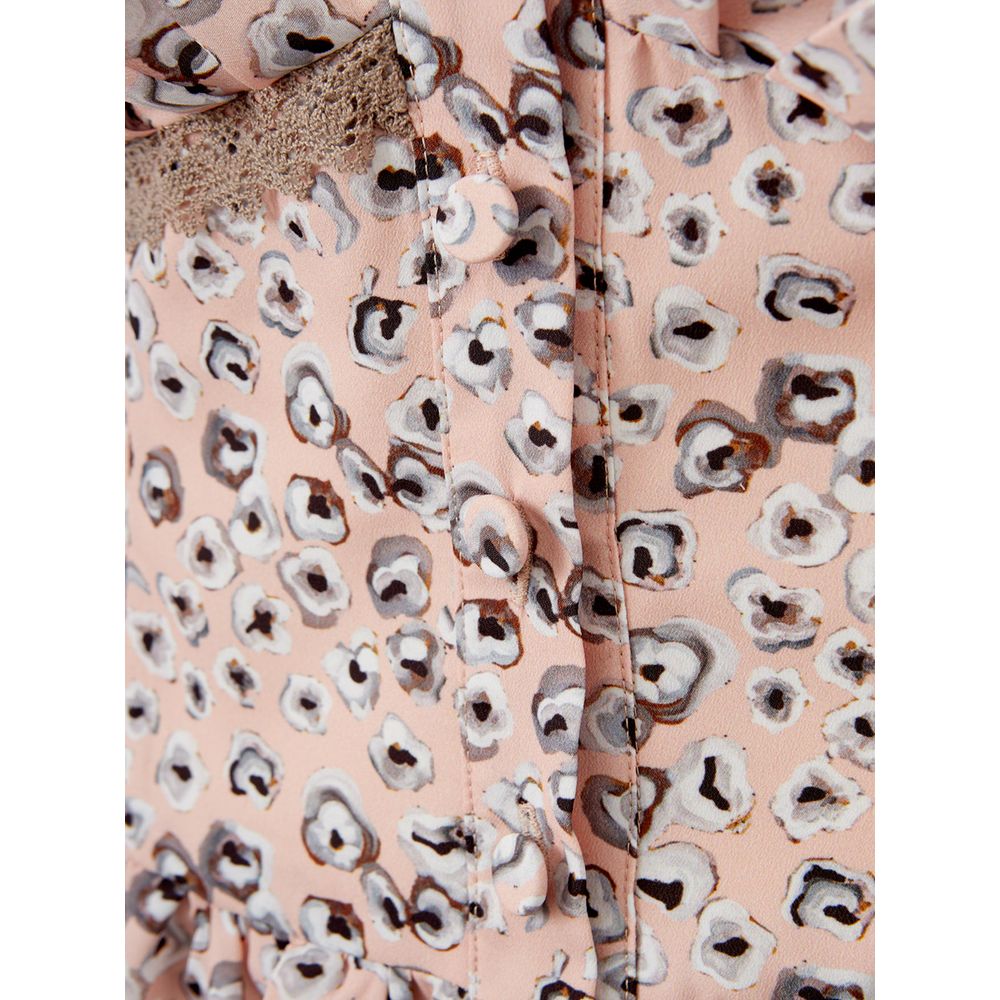 Lardini – Elegantes rosa Acetatkleid für abendliche Eleganz