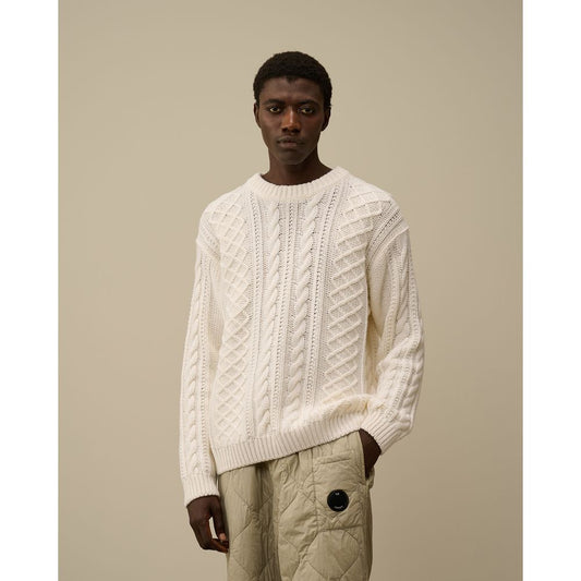 Weißer Wollpullover von CP Company