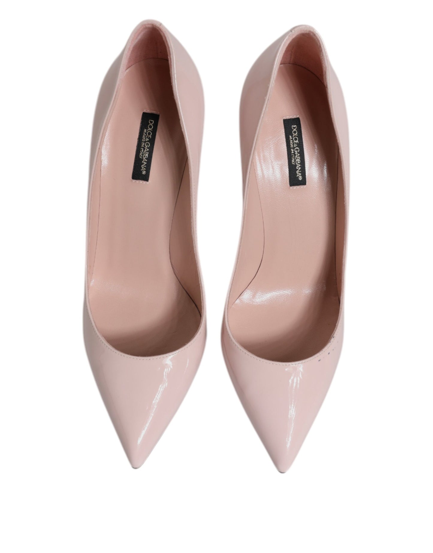 Dolce &amp; Gabbana – Pumps aus rosa Lackleder mit Stilettoabsatz