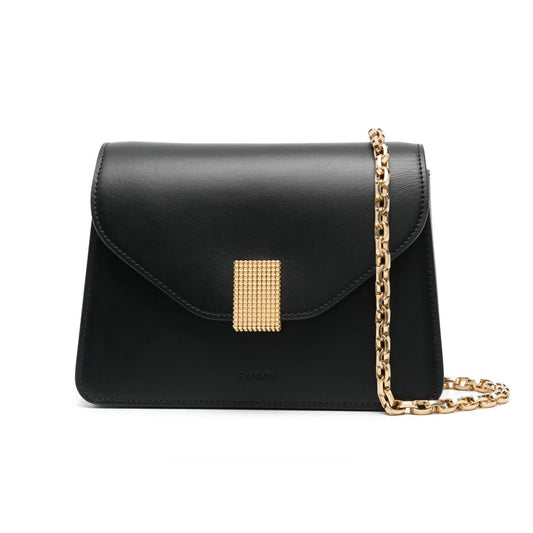 Lanvin Schwarze Lederhandtasche