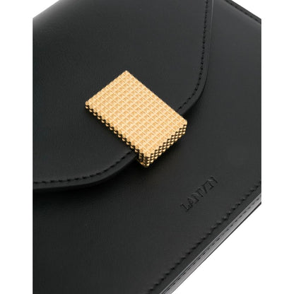 Lanvin Schwarze Lederhandtasche