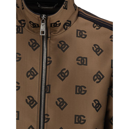 Dolce &amp; Gabbana Jacke aus Polyester in Bronze