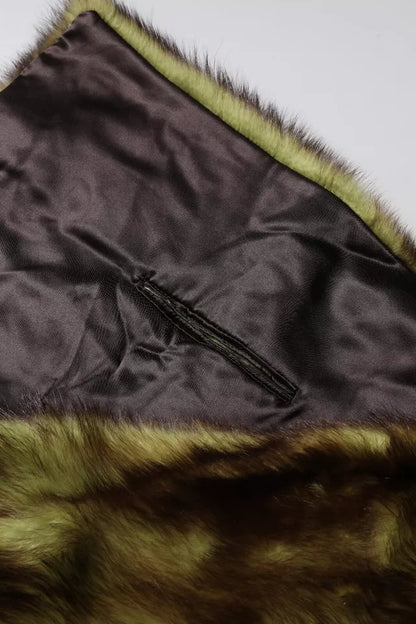 Dolce &amp; Gabbana Mehrfarbiger Pelzschal Halswickelkragenschal