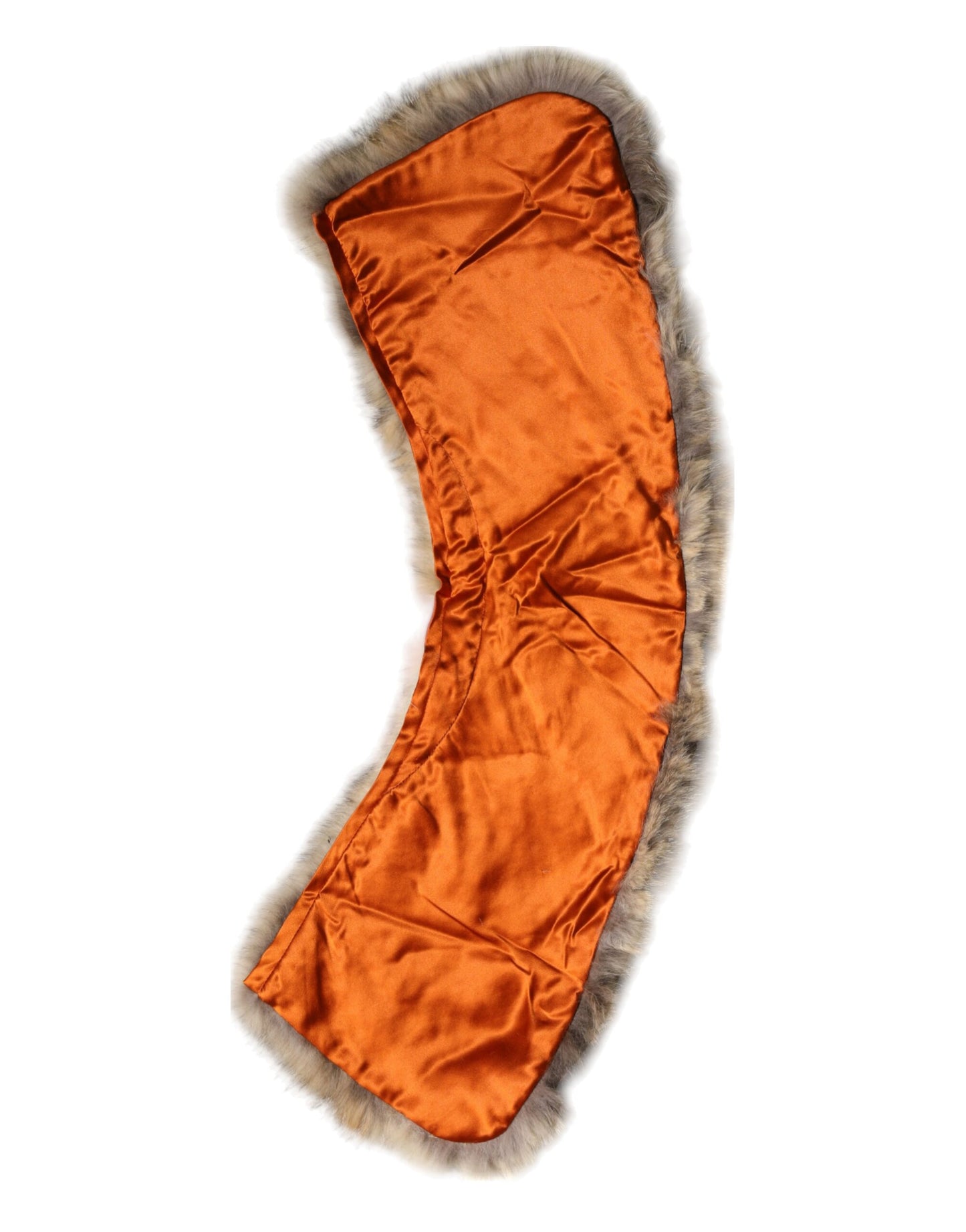 Dolce &amp; Gabbana – Brauner Pelz-Schulterkragen-Halswickelschal