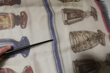 Dolce &amp; Gabbana Mehrfarbiger Foulard-Schal aus Glaskaschmir