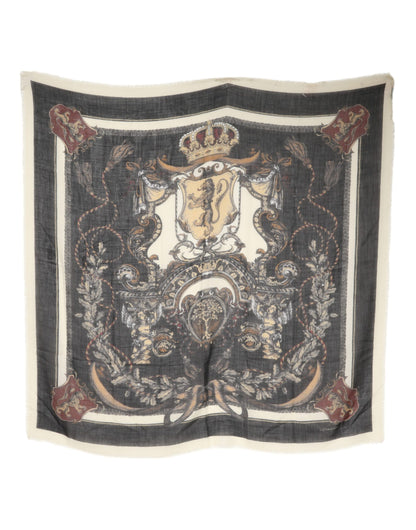 Dolce &amp; Gabbana – Mehrfarbig bedruckter Foulard-Schal aus Kaschmir