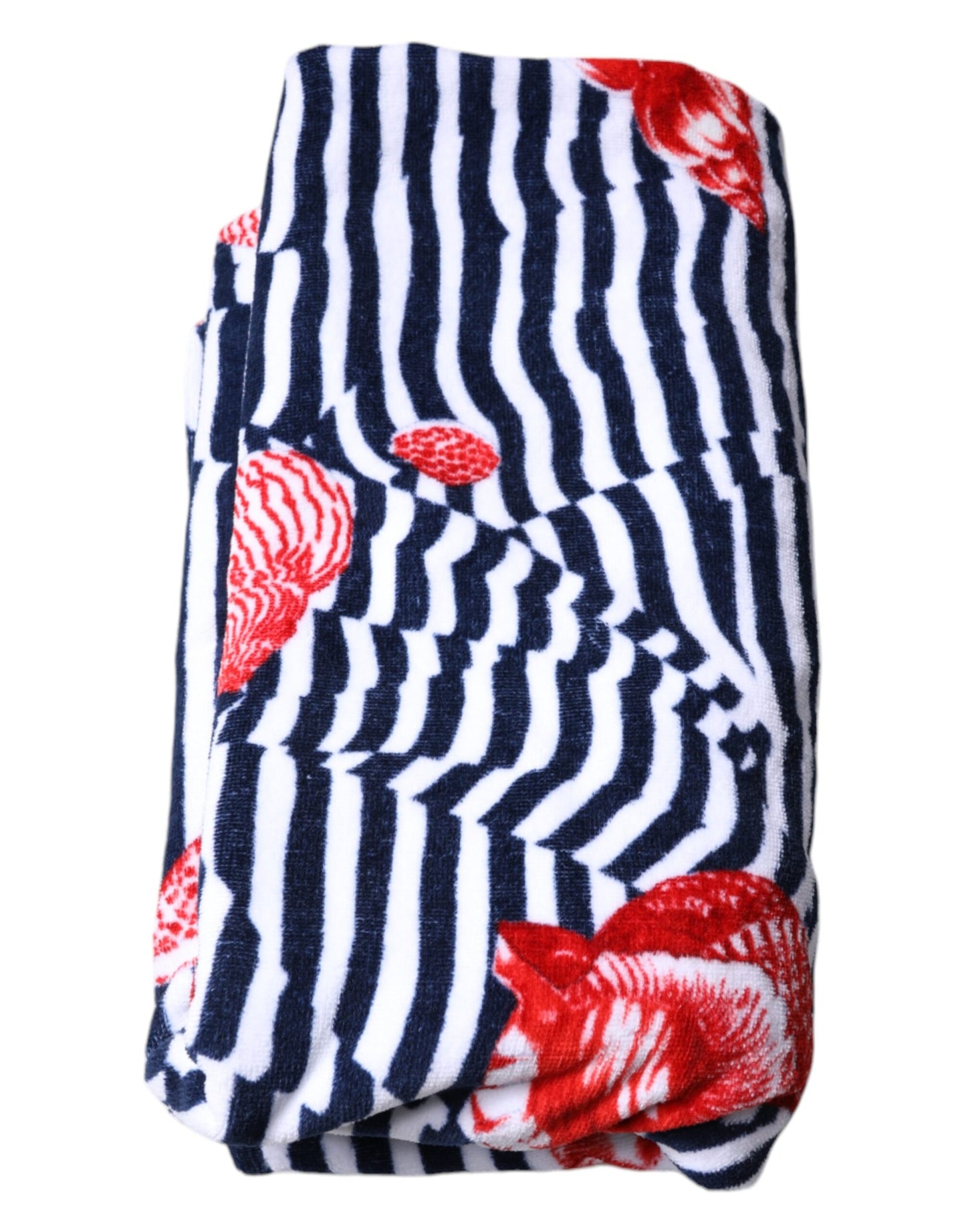 Dolce &amp; Gabbana Strandtuch mit mehrfarbigen Streifen und Muscheln