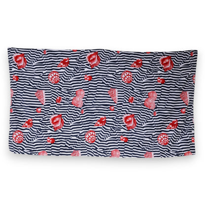 Dolce &amp; Gabbana Strandtuch mit mehrfarbigen Streifen und Muscheln