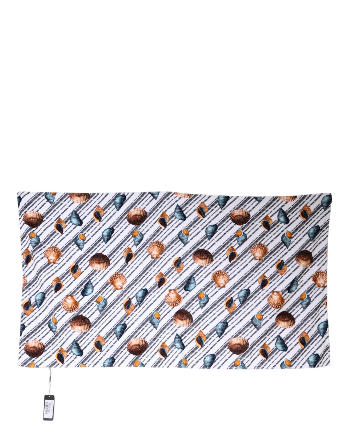 Dolce &amp; Gabbana Strandtuch mit mehrfarbigen Streifen und Muscheln