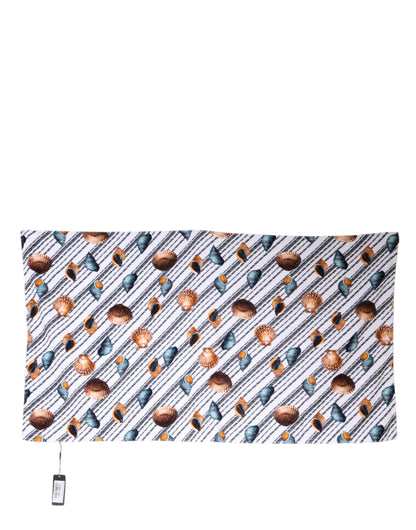 Dolce &amp; Gabbana Strandtuch mit mehrfarbigen Streifen und Muscheln