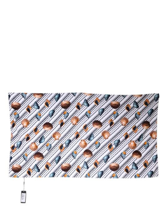 Dolce &amp; Gabbana Strandtuch mit mehrfarbigen Streifen und Muscheln