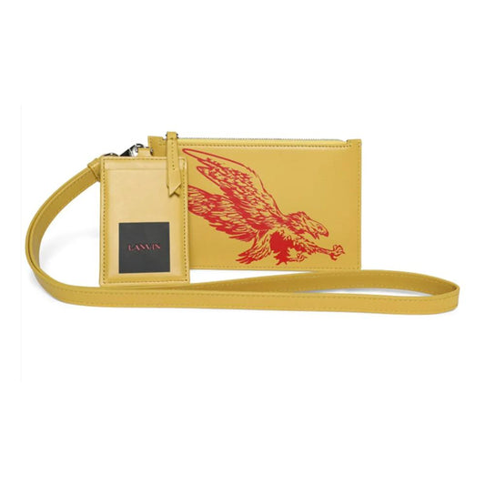 Lanvin "Sunshine Yellow Leather Men Wallet"