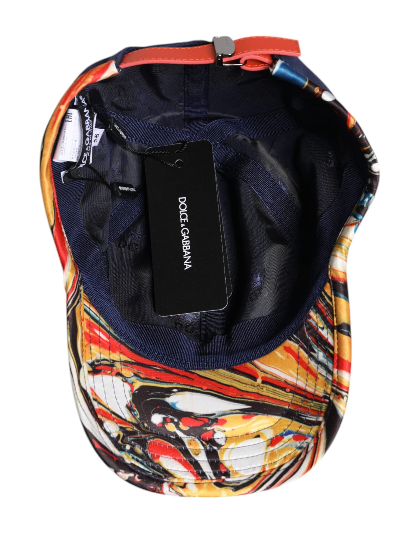 Dolce &amp; Gabbana – Blaue Baseballkappe aus Baumwolle mit 6 Paneelen