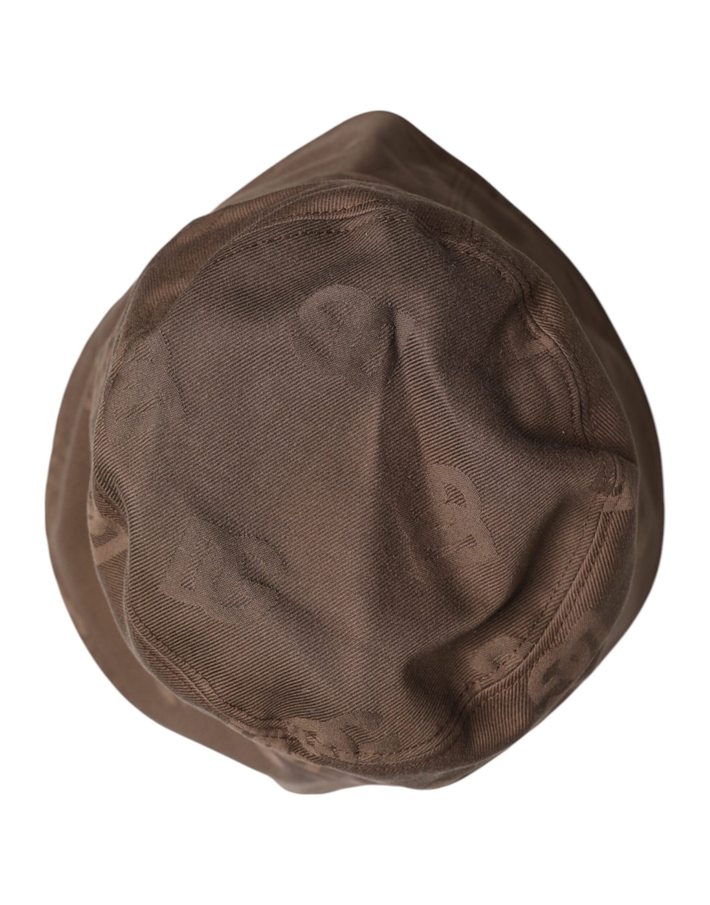 Dolce &amp; Gabbana – Braune Bucket Cap aus Baumwolle mit Logo-Monogramm