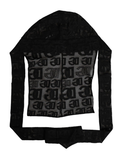 Dolce &amp; Gabbana – Schwarzer Hut mit Logo-Mesh-Wickeldesign