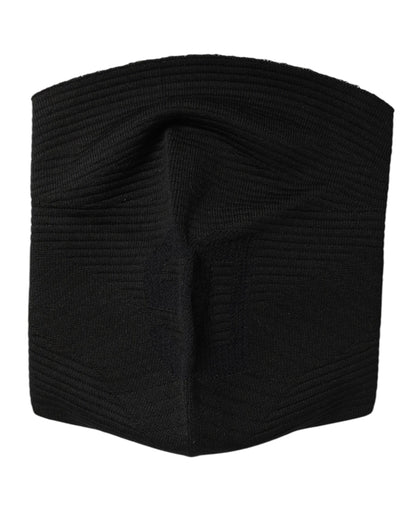 Dolce &amp; Gabbana – Schwarze Strick-Skimaske aus Nylon