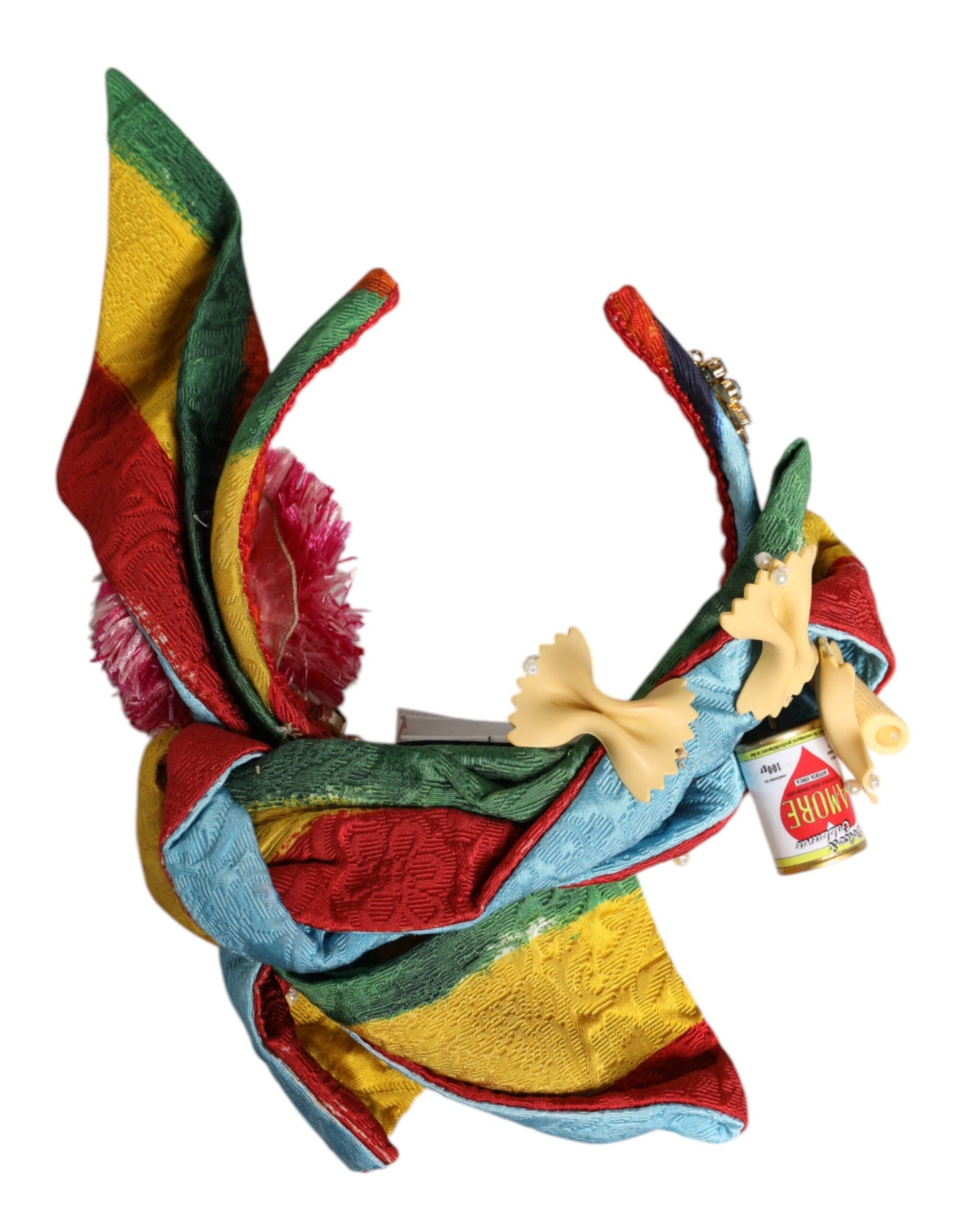 Dolce &amp; Gabbana – Mehrfarbiges, mit Blumen und Kristallen verziertes Diadem-Haarband