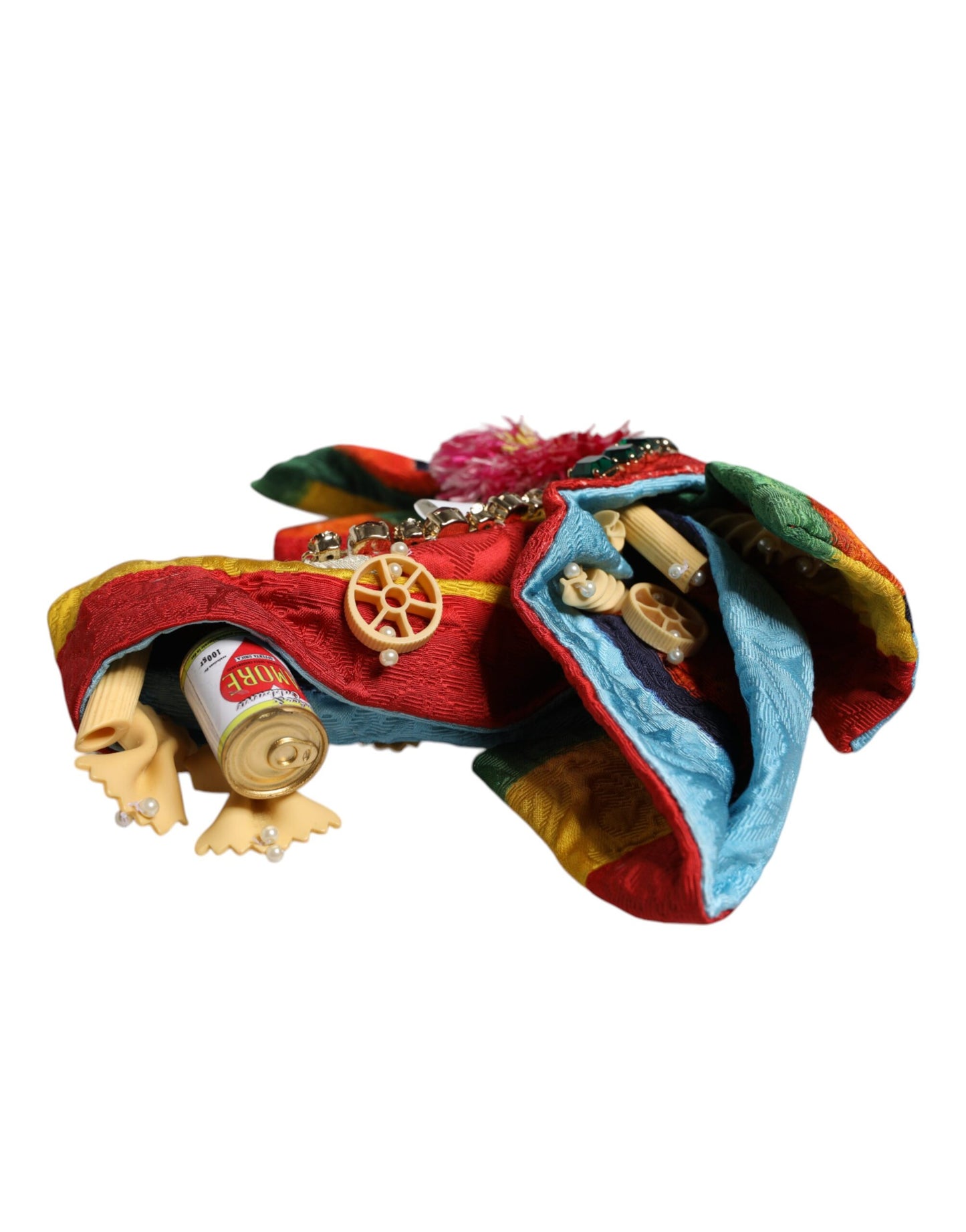 Dolce &amp; Gabbana – Mehrfarbiges, mit Blumen und Kristallen verziertes Diadem-Haarband