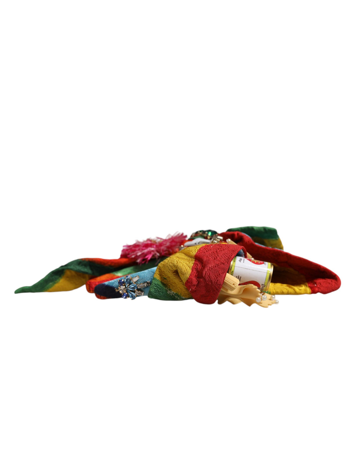 Dolce &amp; Gabbana – Mehrfarbiges, mit Blumen und Kristallen verziertes Diadem-Haarband