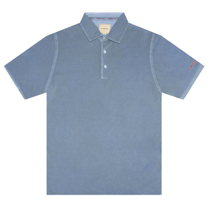 Tramarossa Hellblaues Herren-Poloshirt aus Baumwolle