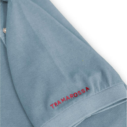 Tramarossa Hellblaues Herren-Poloshirt aus Baumwolle