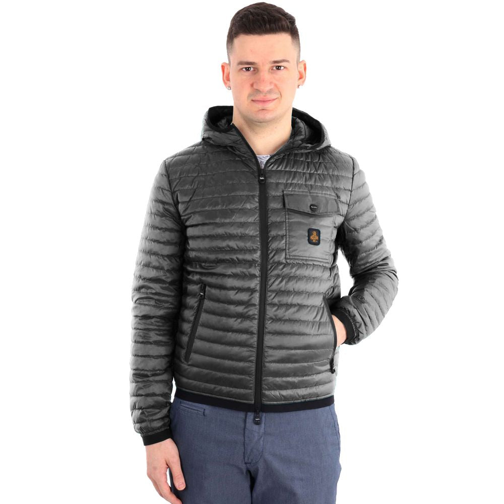 Refrigiwear Graue Nylon-Herrenjacke