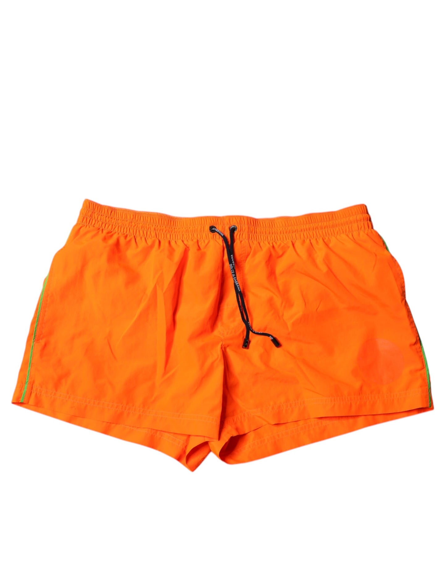 Dolce &amp; Gabbana – Orangefarbene Strandshorts aus Polyester, 2-teilige Bademode