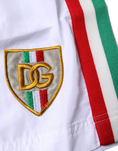 Dolce &amp; Gabbana – Strandshorts mit weißen Streifen, 2-teilige Bademode