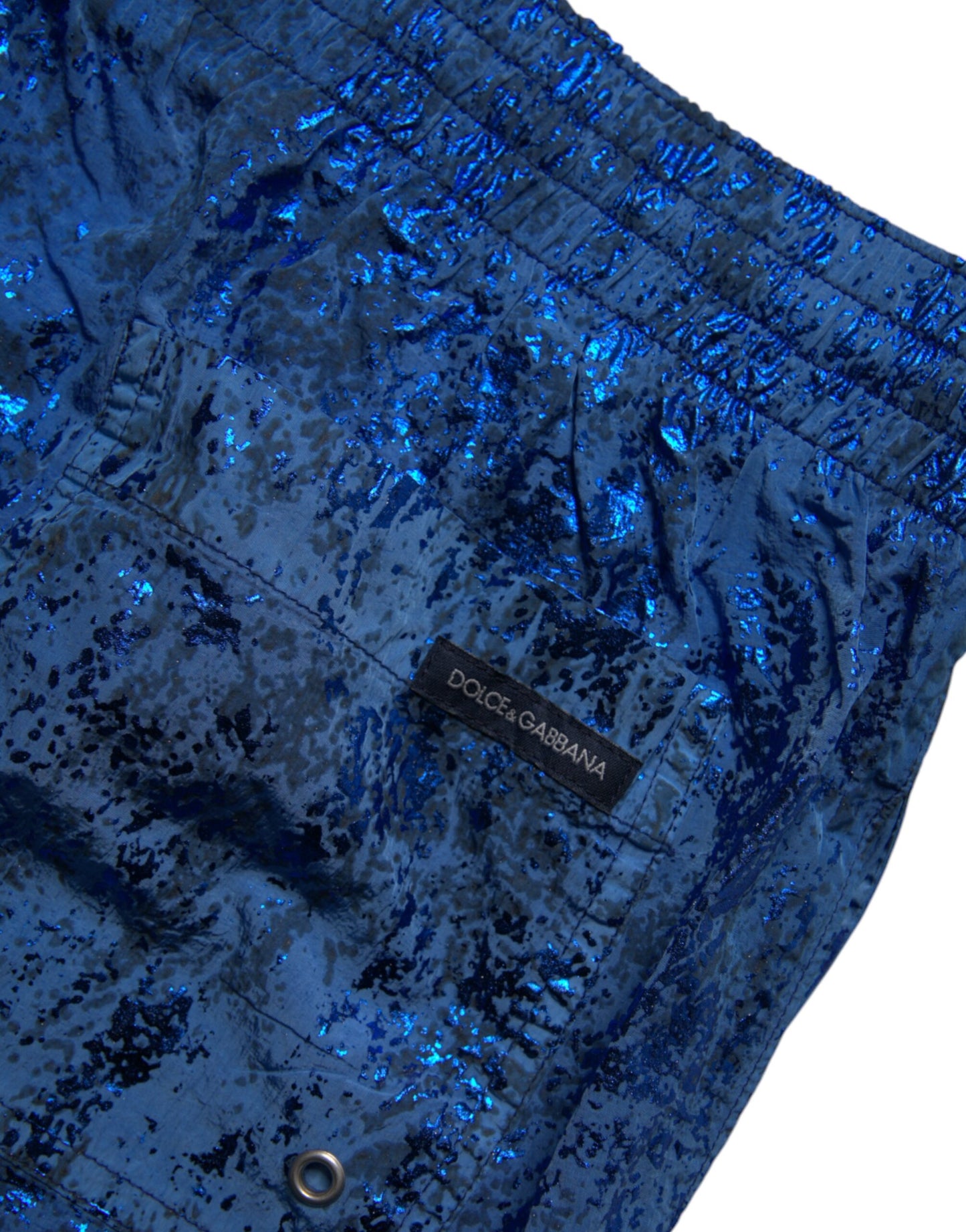 Dolce &amp; Gabbana – Blaue Nylon-Badeshorts, 2-teilige Bademode