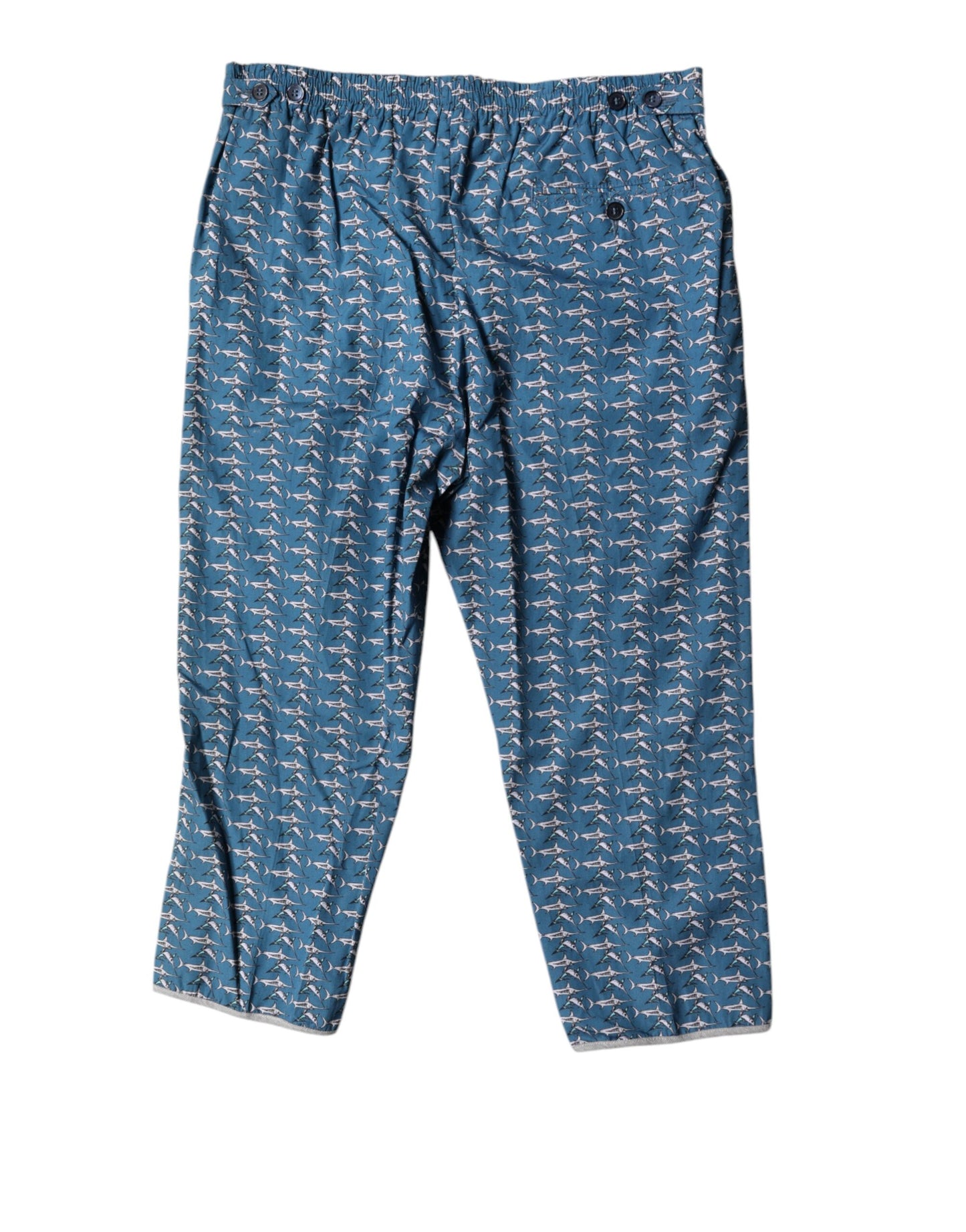 Dolce &amp; Gabbana – Kurze Strandmode mit blauem Hai-Print