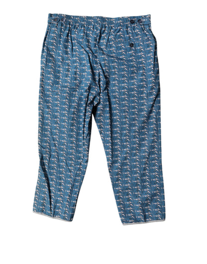 Dolce &amp; Gabbana – Kurze Strandmode mit blauem Hai-Print