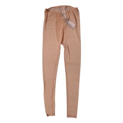 Dolce &amp; Gabbana Nude Beige Logo Spitzen Dessous Höschen Unterwäsche