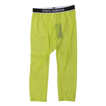 Dolce &amp; Gabbana – Grüne Nylon-Shorts mit DG-Logo