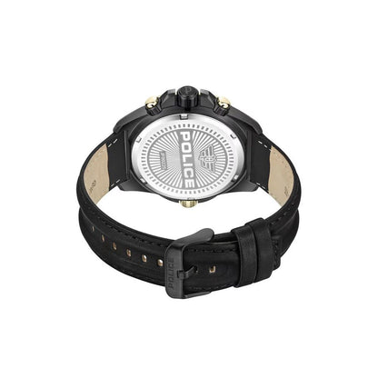 Police – Schwarze Kunstlederuhr