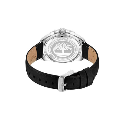 Timberland Schwarze Leder-Armbanduhr