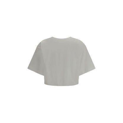 PINKO Weißes Baumwoll-T-Shirt