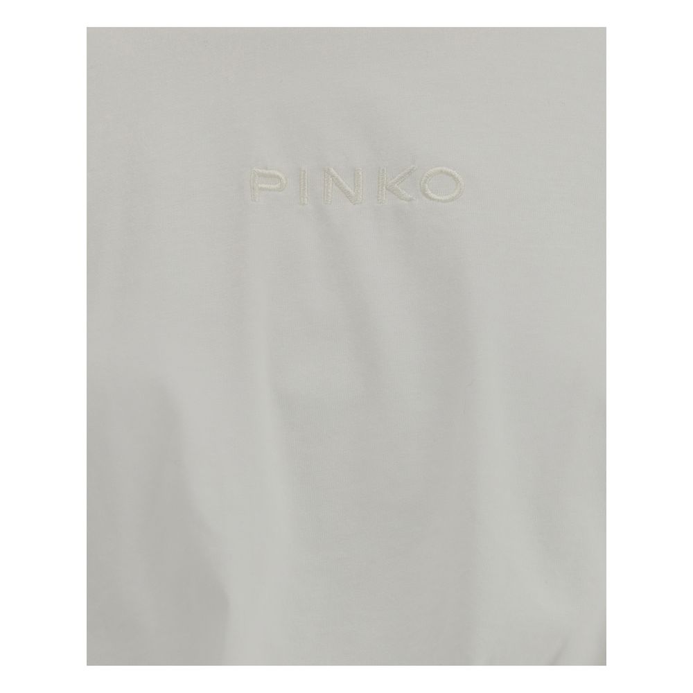 PINKO Weißes Baumwoll-T-Shirt