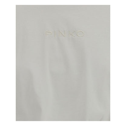 PINKO Weißes Baumwoll-T-Shirt