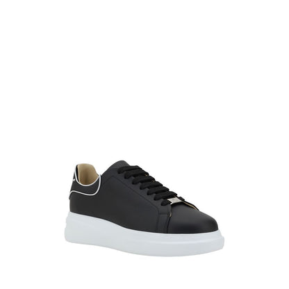 Philipp Plein Schwarze Gummi-Sneaker mit niedrigem Schaft
