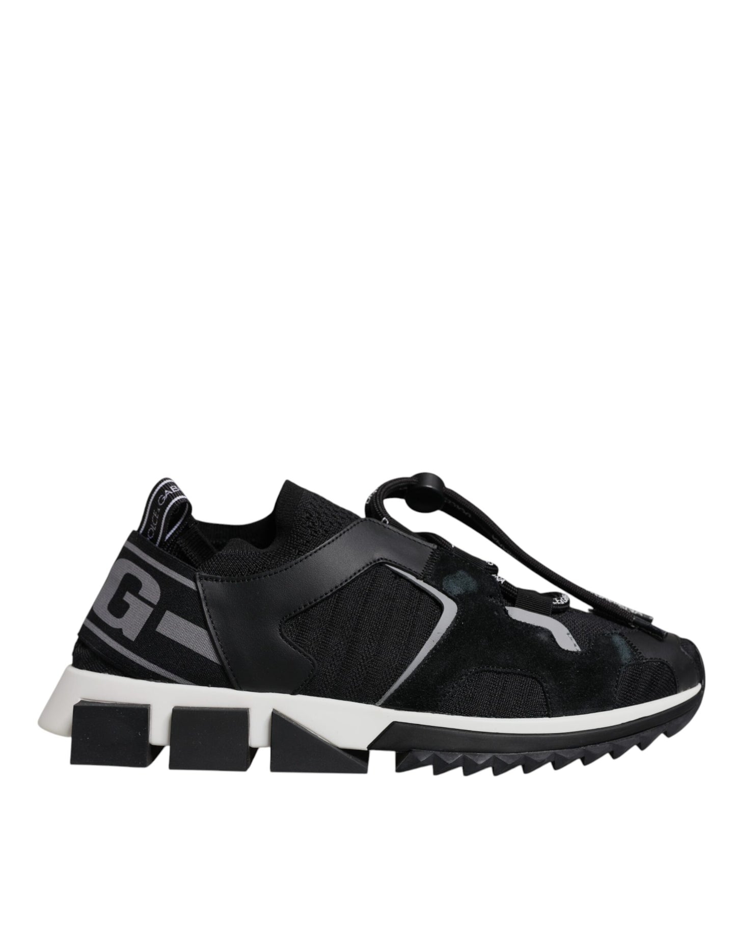 Dolce &amp; Gabbana Sorrento Trekking-Sneakers aus schwarzem Mesh