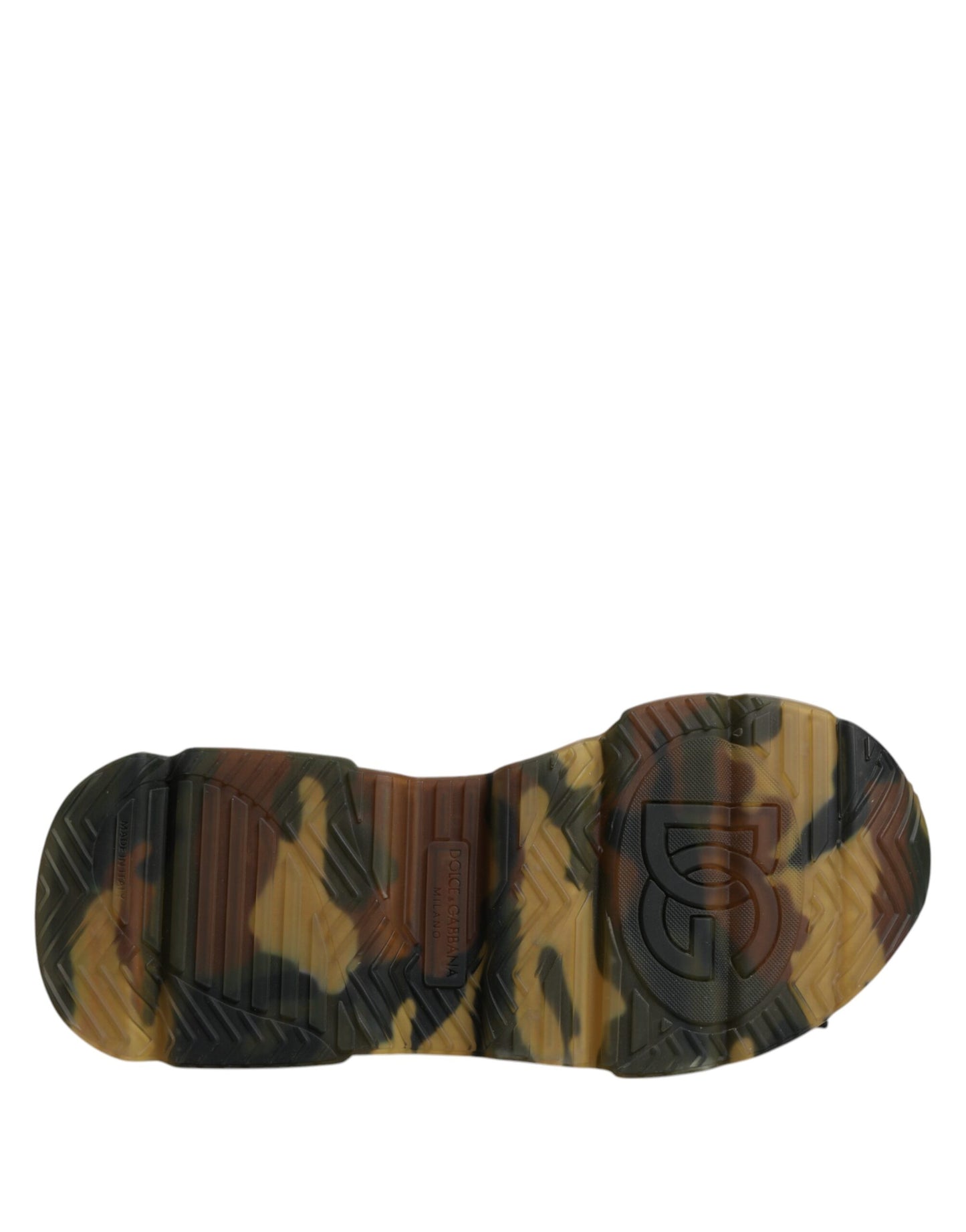 Dolce &amp; Gabbana Gelb Schwarz Daymaster Low Top Sneaker Schuhe