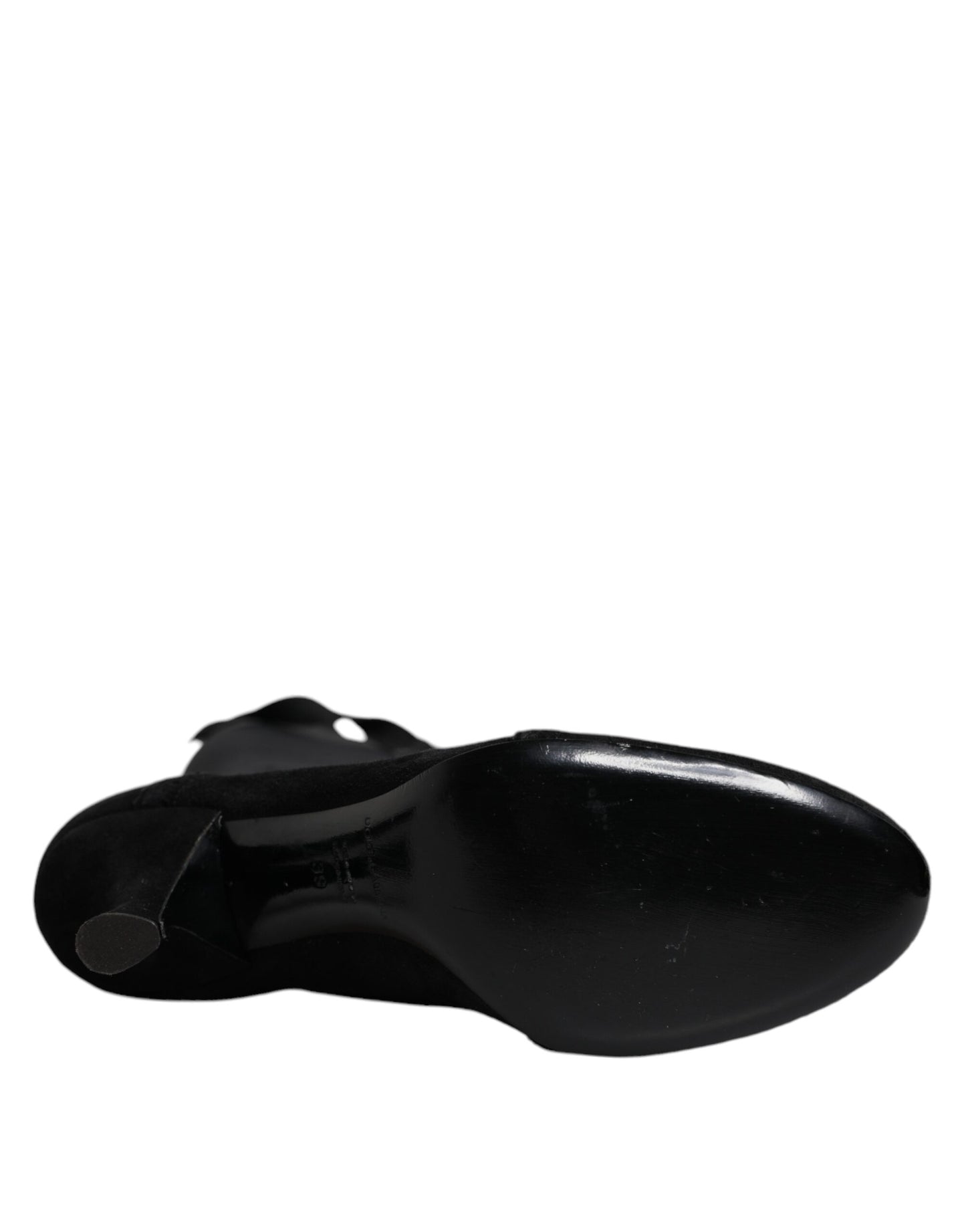 Dolce &amp; Gabbana Schwarze Schnürschuhe mit hohen Absätzen