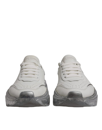 Dolce &amp; Gabbana Daymaster Low Top Sneaker in Weiß und Silber