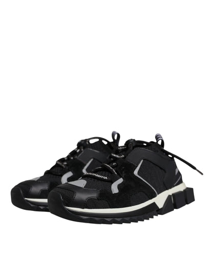 Dolce &amp; Gabbana Sorrento Trekking-Sneakers aus schwarzem Mesh