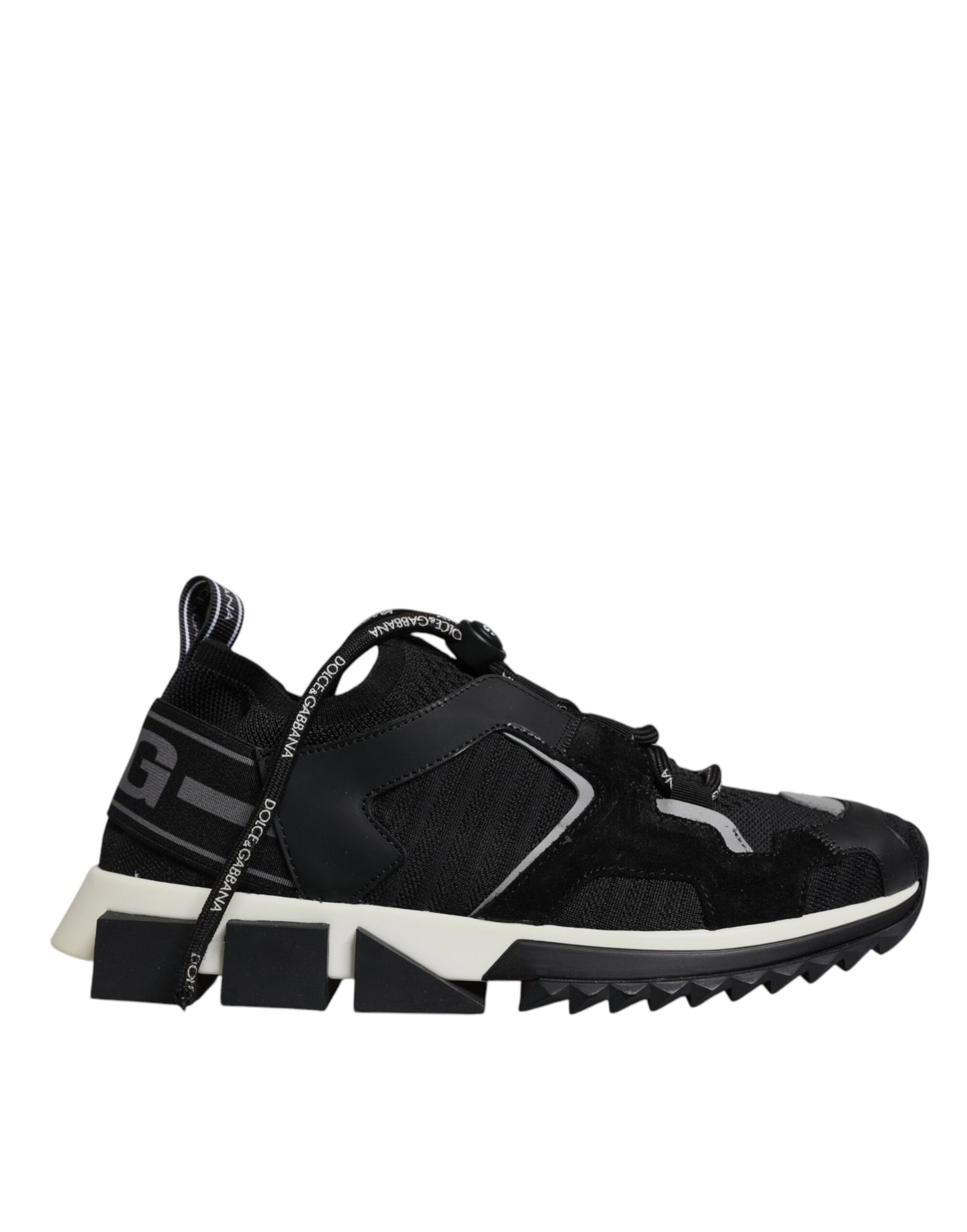 Dolce &amp; Gabbana Sorrento Trekking-Sneakers aus schwarzem Mesh
